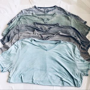 5 Lot Lucky Brand Venice Burnout Tees XXL